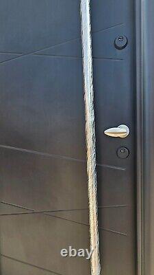 Front Door Frame and all hardware Anthracite grey Pull Handle Modern