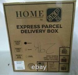 Front Door Porch Light Sturdy Express Package Parcel Delivery Box, Rich Mocha