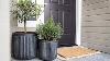 Front Porch Makeover Ideas Diy Stone Fluted Planter