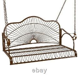 Front Porch Vintage Style Outdoor Post Swing Seat Two People Seating Capacity