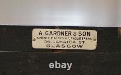 Gardner & Son Circa 1840 Serpentine Fronted Claw & Ball Feet Library Bookcase