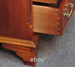 Georgian Style Small Chest Serpentine Front Flame Mahogany 4 Drawers