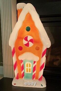 Gingerbread House Blow Mold Holiday Time Christmas 36 New 2022