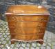 Good Vintage Bevan Funnell Serpentine Front Mahogany Chest Of Drawers Very Clean