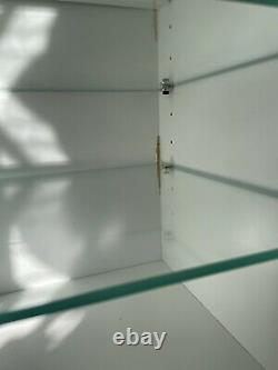 IKEA Billy Bookshelves (White) with glass door fronts & some glass shelves (x3)