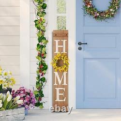 JKC01512A Wooden Welcome Sign for Porch Front Door Rustic Farmhouse Style