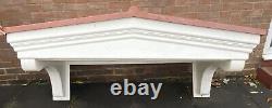 Large White Front Door Canopy Porch Outdoor Awning, Patio Rain Shelter