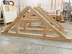 Large bespoke solid oak trusses Made to Order Any angle / width upto 4.5 MT