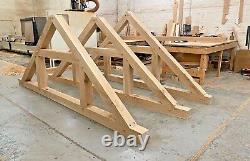 Large bespoke solid oak trusses Made to Order Any angle / width upto 4.5 MT