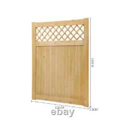 Lockable Privacy Wood Garden Gate Pedestrian Fence Door Porch Decor Fence Panel