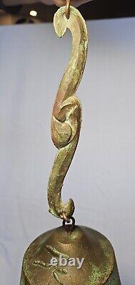 MCM Jeff Cross Brutalist Bronze Sculptural Wind Chime Bell