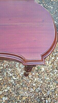 Mahogany Concave Front Occasional Table with Drawer