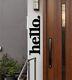 Metal Hello Sign, Welcome Porch Sign, Front Porch Decor, Front Door Wall Deco