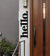 Metal Hello Sign, Welcome Porch Sign, Front Porch Decor, Front Door Wall Deco
