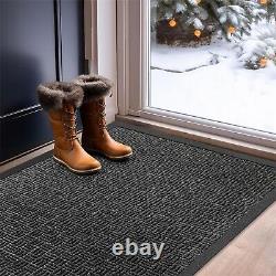 Mibao Front Door Mat, Heavy Duty Durable Welcome Mat for Outdoor Indoor, Dirt