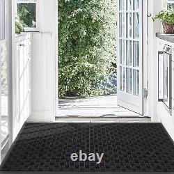Mibao Front Door Mat, Heavy Duty Durable Welcome Mat for Outdoor Indoor, Dirt Tr
