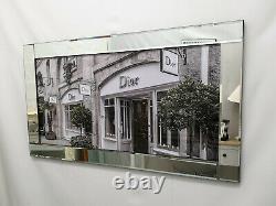 Mirror Frame Dior Shop Front Pic Glitter Liquid Crystal Glass Wall Art 116x66cm