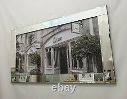 Mirror Frame Dior Shop Front Pic Glitter Liquid Crystal Glass Wall Art 116x66cm