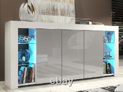 Modern Sideboard Display Cabinet Cupboard TV Stand Living Room High Gloss Doors