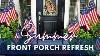New Front Porch Refresh For Summer 2022 Patriotic Porch Decor Diy Door Decor