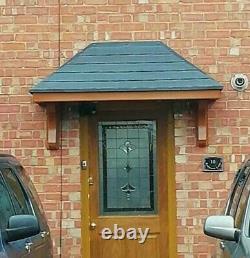 OAK Colour Amazon GRP Fibreglass Door Canopy Entrance Porch 6ft Awning