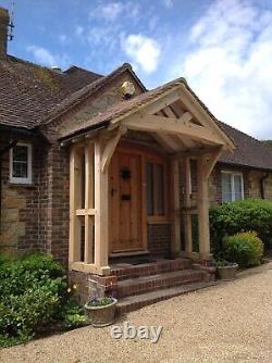 Oak Frame Porch, Canopy with curved Tie Beam