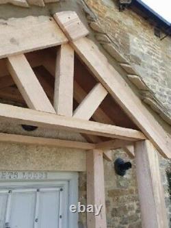 Oak Front Door Canopy Porch & Stilts (NOT TILED)