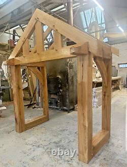 Oak Porch 1750mm Wide x 900mm Depth Solid Oak Porch EX DISPLAY (1 OFF)