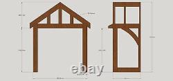 Oak Porch 1750mm Wide x 900mm Depth Solid Oak Porch EX DISPLAY (1 OFF)