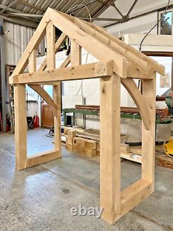 Oak Porch 2000mm Wide x 900mm Depth Solid Oak Porch EX DISPLAY 1 OFF