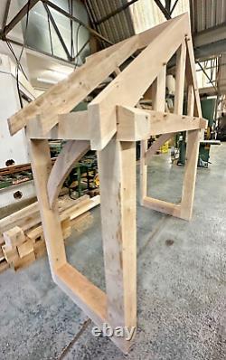 Oak Porch 2000mm Wide x 900mm Depth Solid Oak Porch EX DISPLAY 1 OFF