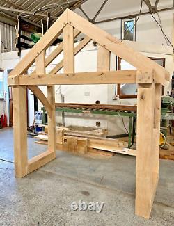 Oak Porch 2000mm Wide x 900mm Depth Solid Oak Porch EX DISPLAY 1 OFF