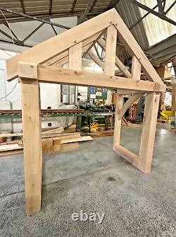 Oak Porch 2000mm Wide x 900mm Depth Solid Oak Porch EX DISPLAY 1 OFF