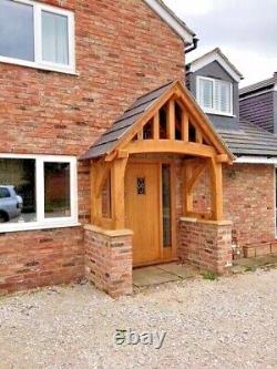 Oak Porch CURVED POSTS + CURVED MAIN TIE BEAM'THE BRABOURNE' up to 2.4m x 1.2m