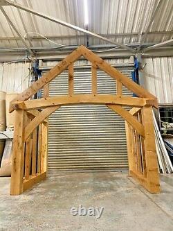 Oak Porch Full Curved Front Beam Width UPTO 2600mm Bespoke sizes made