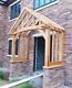 Oak Porch Fully Curved Front Beam Bespoke Made Oak Canopy Porch Semi Built