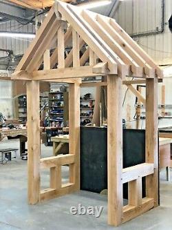 Oak Porch + Over Hanging Front Rafters We Make To Any Designs & Any Sizes