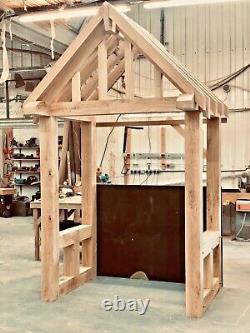 Oak Porch + Over Hanging Front Rafters We Make To Any Designs & Any Sizes