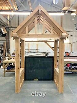 Oak Porch + Over Hanging Front Rafters We Make To Any Designs & Any Sizes