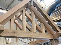 Oak Porch + Over Hanging Front Rafters We Make To Any Designs & Any Sizes