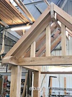 Oak Porch + Over Hanging Front Rafters We Make To Any Designs & Any Sizes