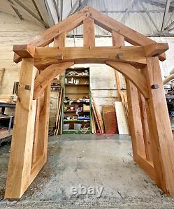 Oak Porch'THE BROADWAY' SEMI BUILT OAK PORCH 1600mm Wide x 600mm Depth