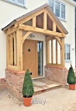 Oak Porch The Broadway 2200mm Wide x 1425mm Post Height x 1200mmm Deep