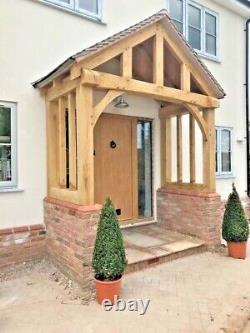Oak Porch With Curved Front Beam Bespoke design Any Width UPTO 2600mm Wide