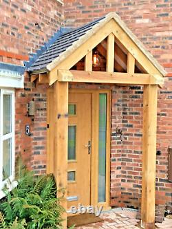 Oak Porch with full height front posts 2000mm wide x 850mm deep x full posts