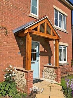 Oak Porch with full height front posts 2000mm wide x 850mm deep x full posts