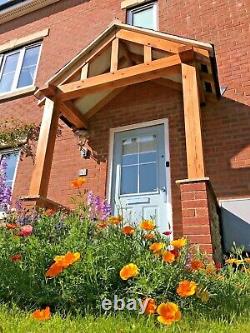 Oak Porch with full height front posts 2000mm wide x 850mm deep x full posts