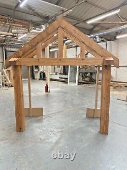 Oak Porch with full height front posts 2000mm wide x 850mm deep x full posts