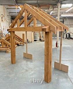 Oak Porch with full height front posts 2000mm wide x 850mm deep x full posts