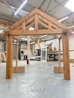 Oak Porch with full height front posts 2000mm wide x 850mm deep x full posts